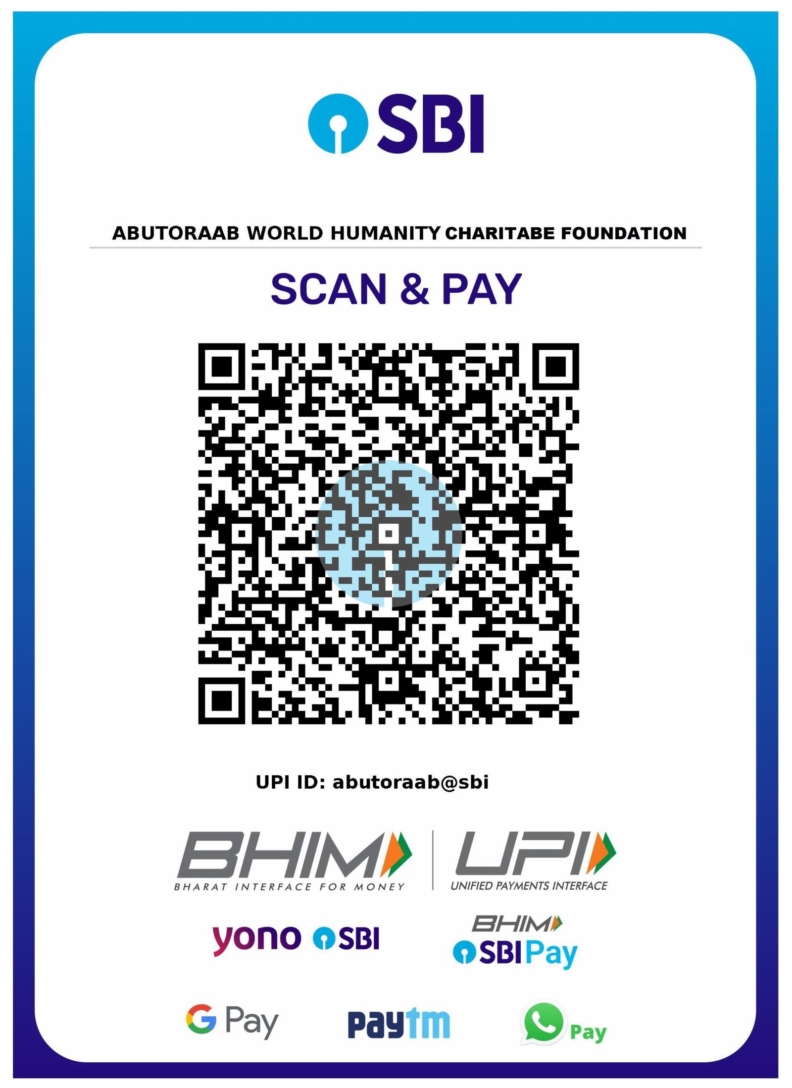 SBI Donation QR Code
